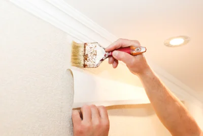 Pose de papier peint à Bercloux — revêtements muraux et toiles de verre